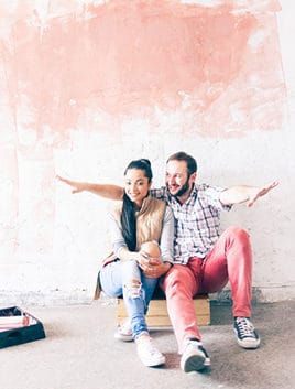 Smiling Young Couple Doing Home Improvement